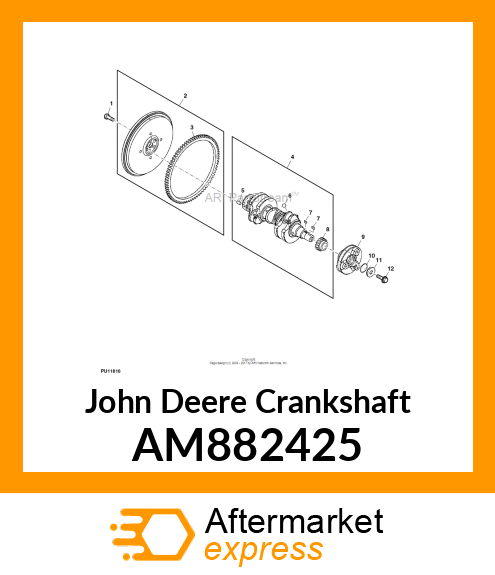 CRANKSHAFT ASSEMBLY AM882425