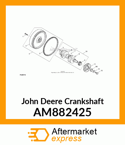 CRANKSHAFT ASSEMBLY AM882425