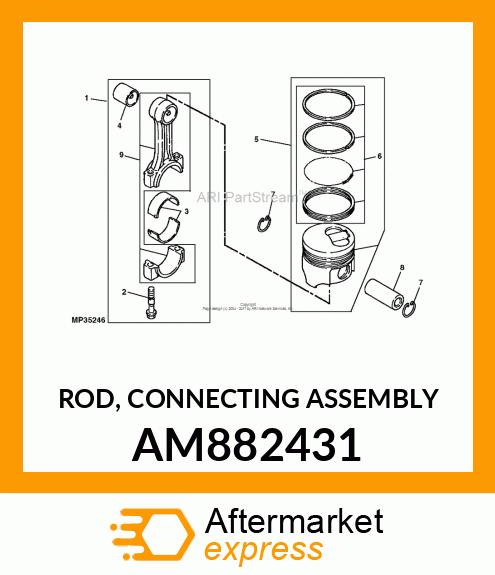 ROD, CONNECTING ASSEMBLY AM882431