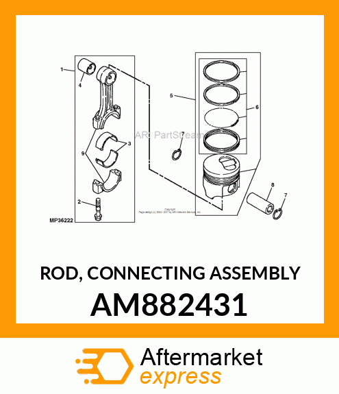 ROD, CONNECTING ASSEMBLY AM882431