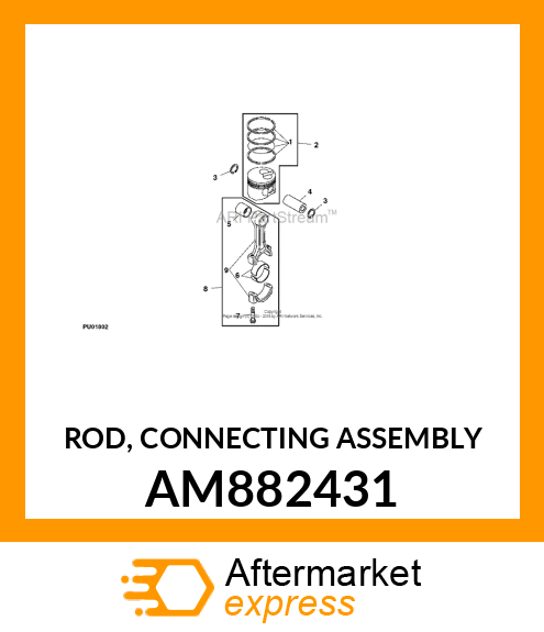 ROD, CONNECTING ASSEMBLY AM882431