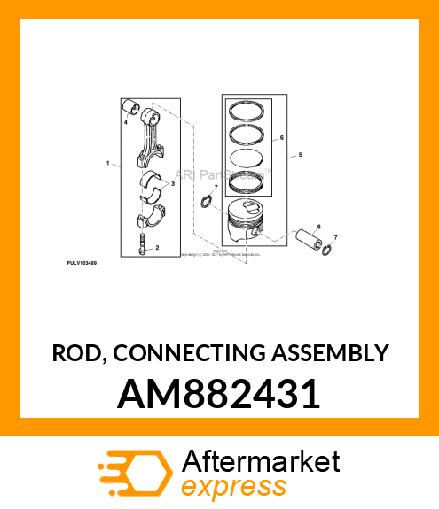 ROD, CONNECTING ASSEMBLY AM882431