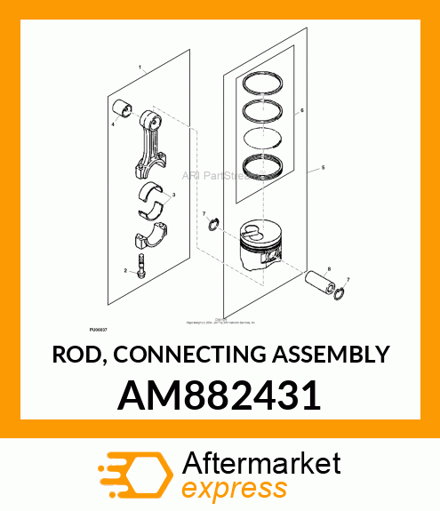 ROD, CONNECTING ASSEMBLY AM882431