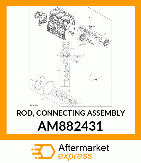 ROD, CONNECTING ASSEMBLY AM882431