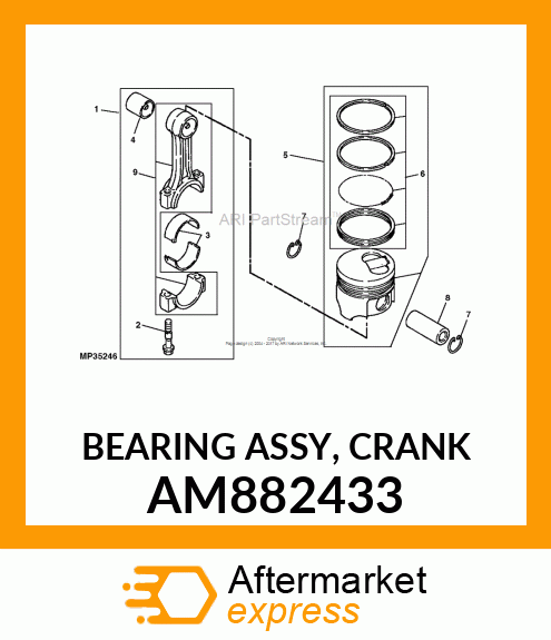 BEARING ASSY, CRANK AM882433