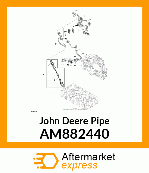 PIPE, F.O. RETURN ASSY AM882440