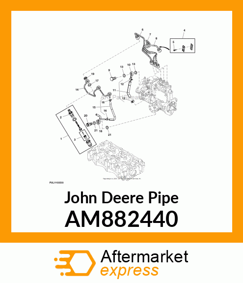 PIPE, F.O. RETURN ASSY AM882440