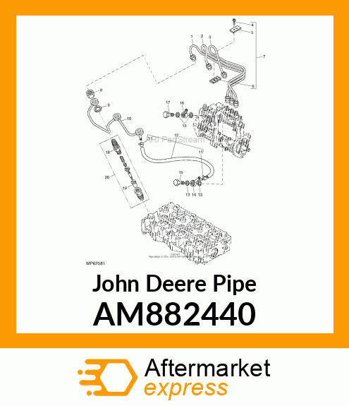 PIPE, F.O. RETURN ASSY AM882440