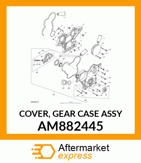 COVER, GEAR CASE ASSY AM882445