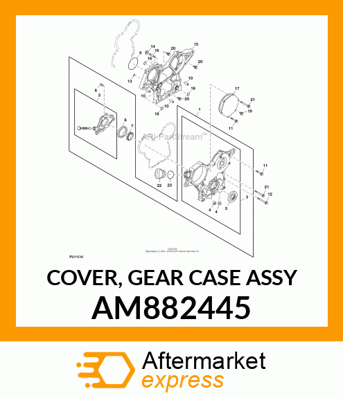 COVER, GEAR CASE ASSY AM882445