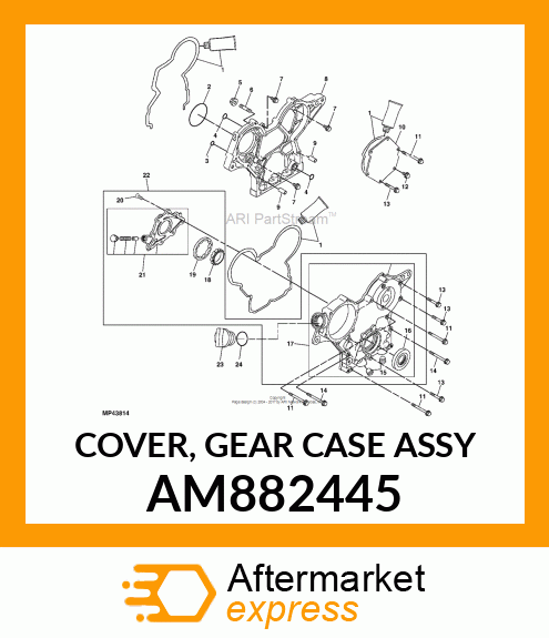 COVER, GEAR CASE ASSY AM882445