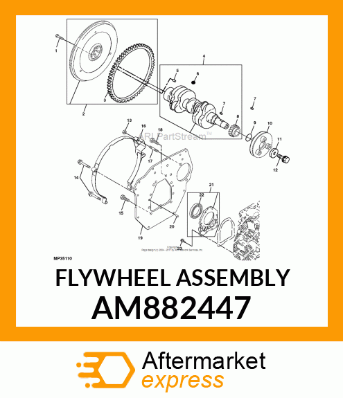 FLYWHEEL ASSEMBLY AM882447