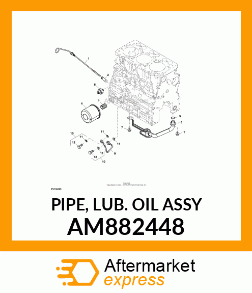 PIPE, LUB. OIL ASSY AM882448