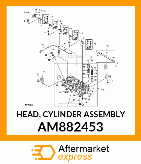 HEAD, CYLINDER ASSEMBLY AM882453