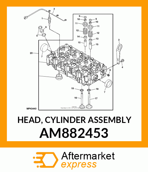 HEAD, CYLINDER ASSEMBLY AM882453