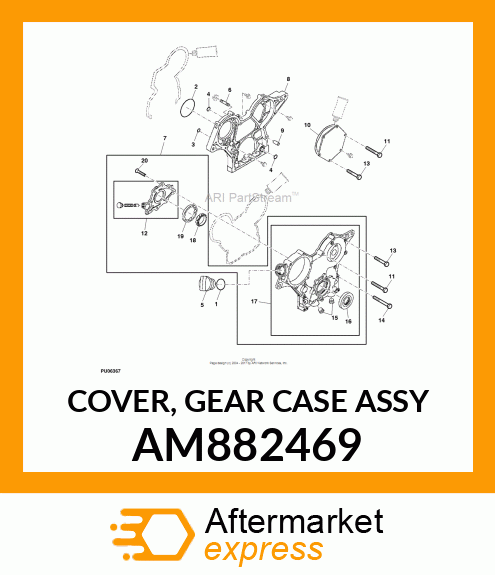 COVER, GEAR CASE ASSY AM882469