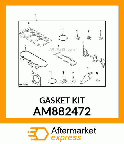 GASKET KIT AM882472
