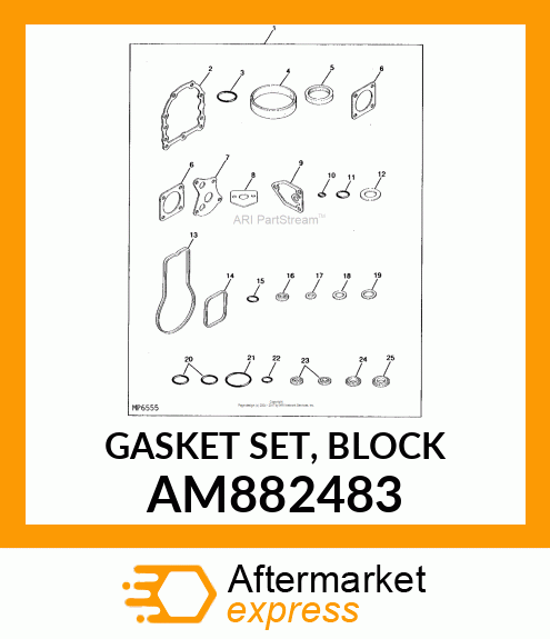 GASKET SET, BLOCK AM882483