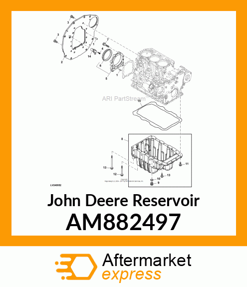 SUMP ASSEMBLY, OIL AM882497