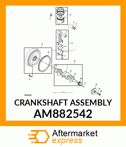 CRANKSHAFT ASSEMBLY AM882542