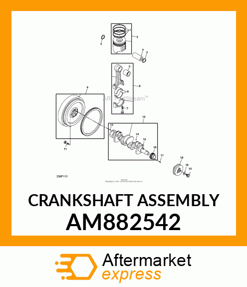 CRANKSHAFT ASSEMBLY AM882542