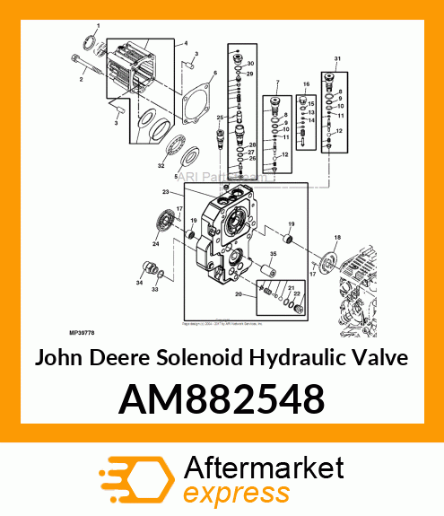 VALVE, CHECK, FORWARD COMPLETE AM882548