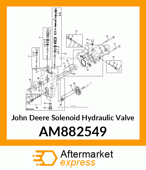 CHECK VALVE, REAR COMPLETE AM882549