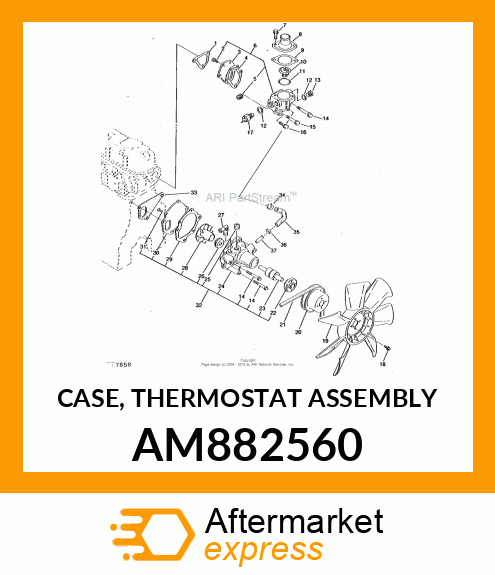 CASE, THERMOSTAT ASSEMBLY AM882560
