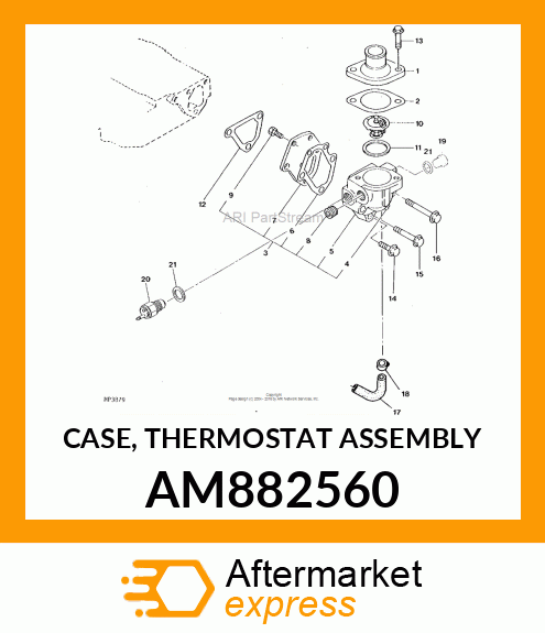 CASE, THERMOSTAT ASSEMBLY AM882560