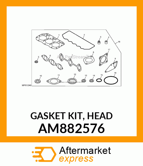 GASKET KIT, HEAD AM882576