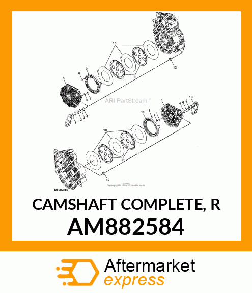 CAMSHAFT COMPLETE, R AM882584