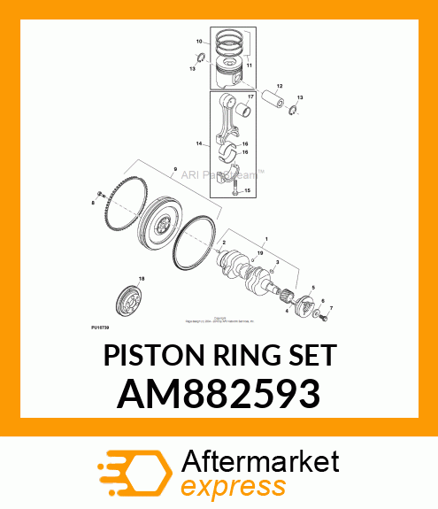 PISTON RING SET AM882593