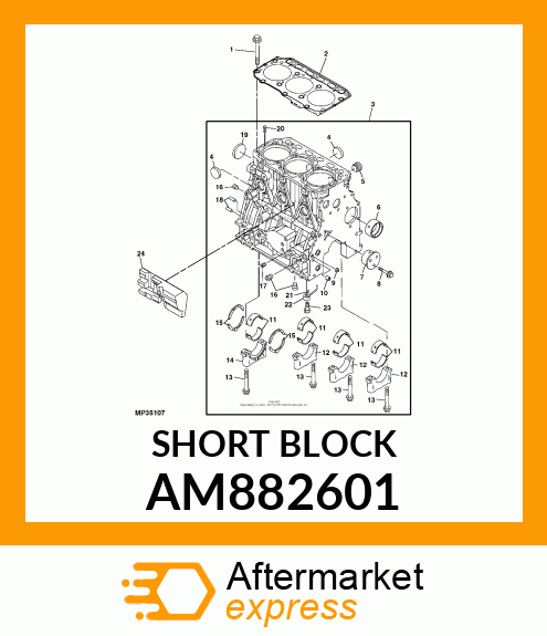 SHORT BLOCK AM882601