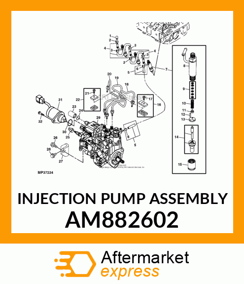 INJECTION PUMP ASSEMBLY AM882602