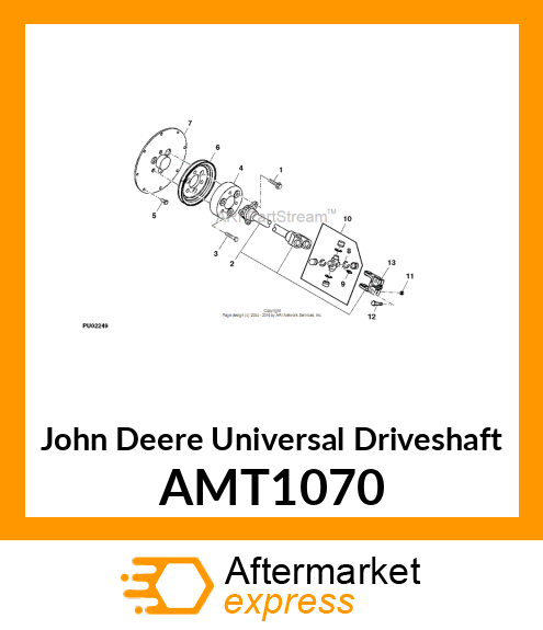 SHAFT, UNIVERSAL DRIVE AMT1070