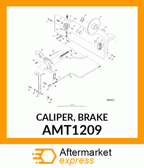 CALIPER, BRAKE AMT1209
