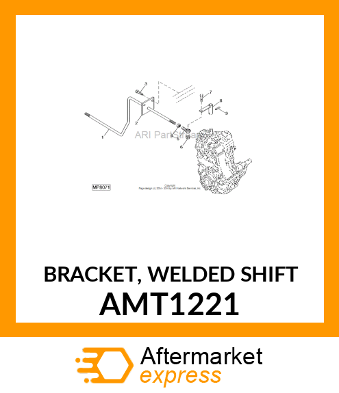 BRACKET, WELDED SHIFT AMT1221