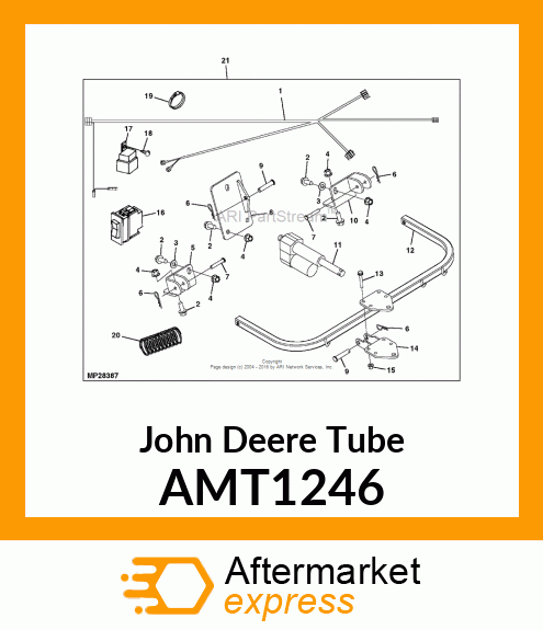 TUBE, WELDED LIFT/LOWER AMT1246