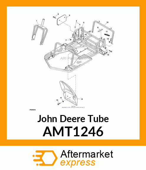 TUBE, WELDED LIFT/LOWER AMT1246