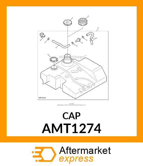 CAP, DIESEL FUEL AMT1274