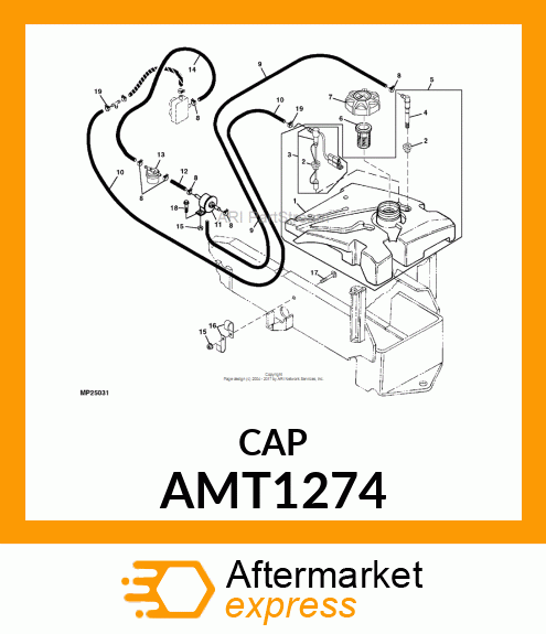 CAP, DIESEL FUEL AMT1274