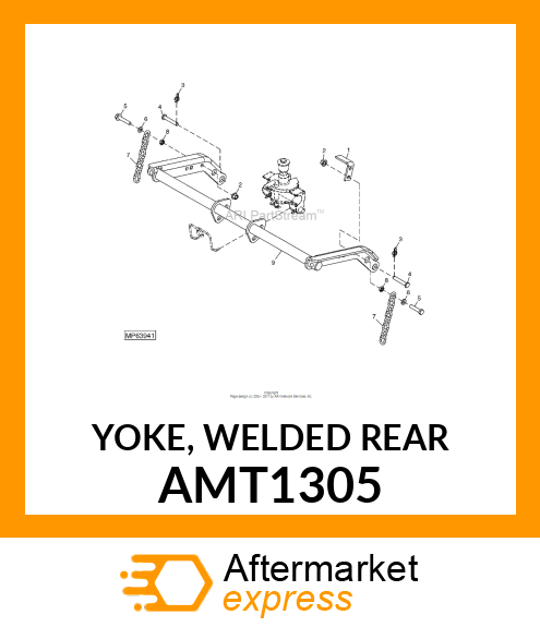 YOKE, WELDED REAR AMT1305