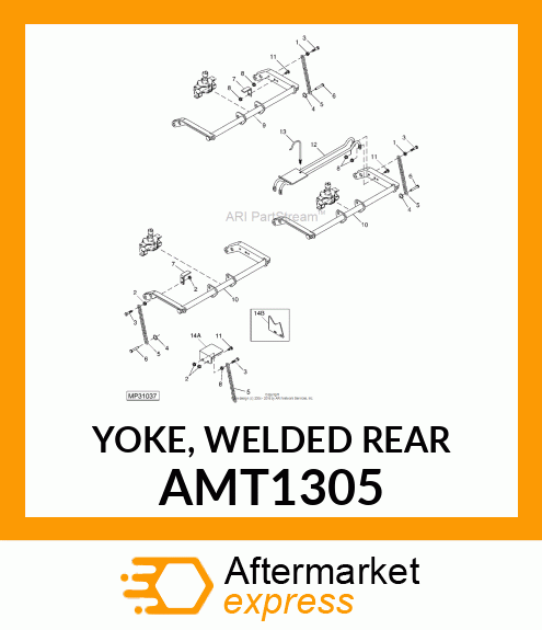 YOKE, WELDED REAR AMT1305