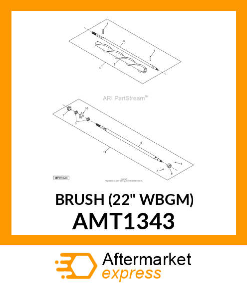 BRUSH (22" WBGM) AMT1343