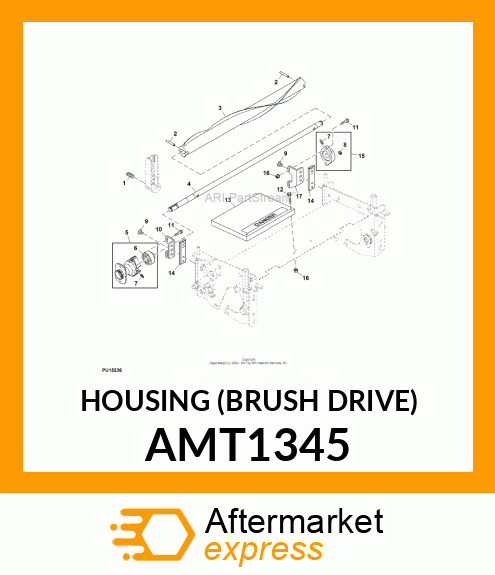 HOUSING (BRUSH DRIVE) AMT1345