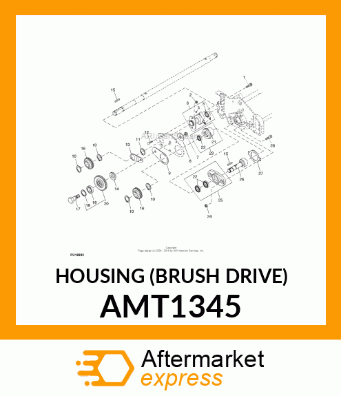 HOUSING (BRUSH DRIVE) AMT1345