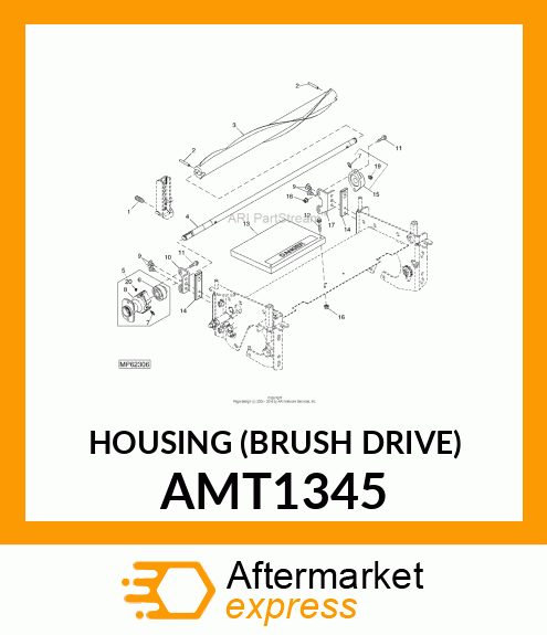 HOUSING (BRUSH DRIVE) AMT1345