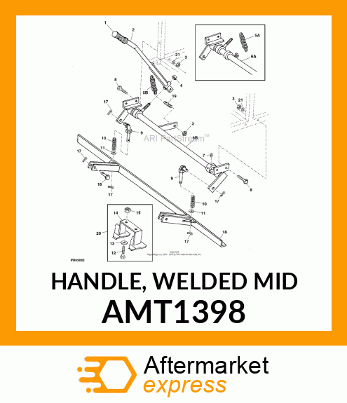 HANDLE, WELDED MID AMT1398