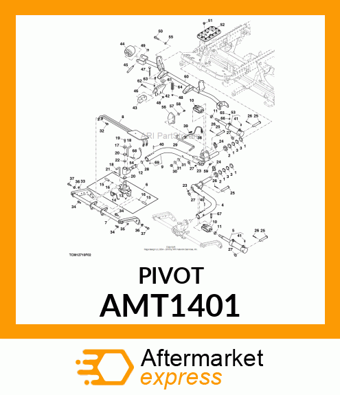 PIVOT, YOKE MOUNT ASSEMBLED AMT1401