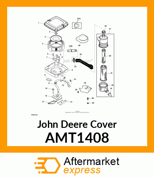 COVER, AIR CLEANER AMT1408